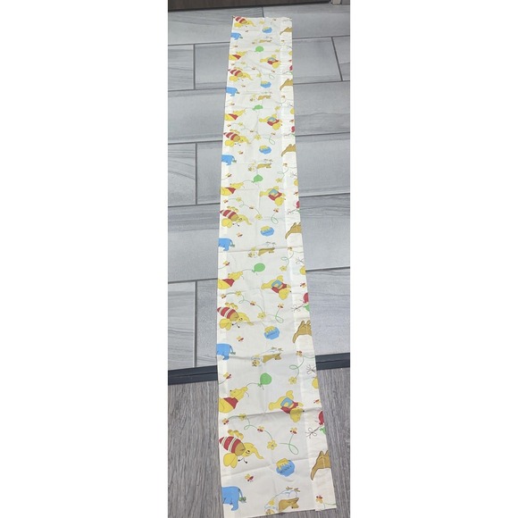 Vintage Sears Perma Prest Winnie The Pooh Collection Curtains Set Of 4 & Valance - Picture 15 of 16
